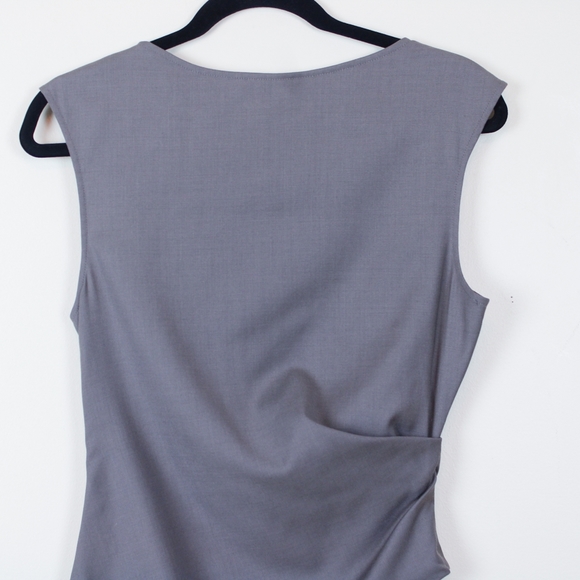 Theory Letin Wool Blend Ruched Dress - Picture 6 of 8